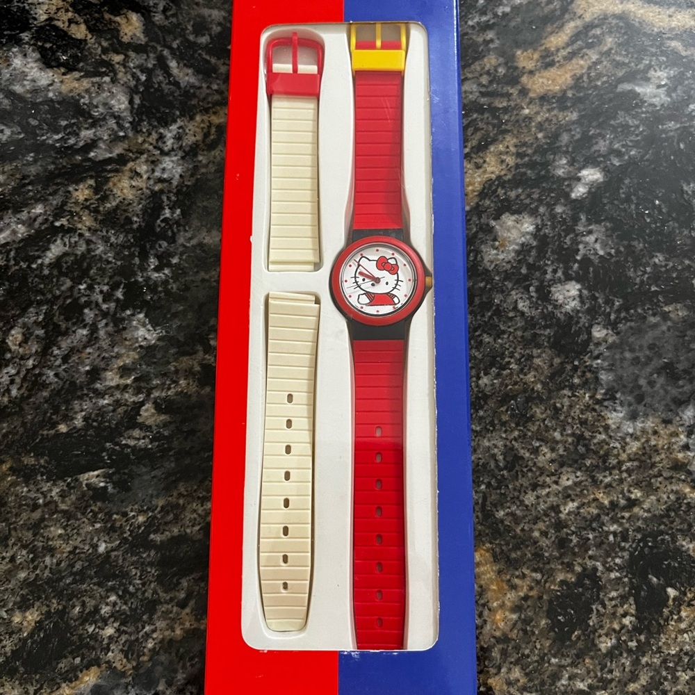 Vintage 90s Sanrio Hello Kitty Watch. NOS